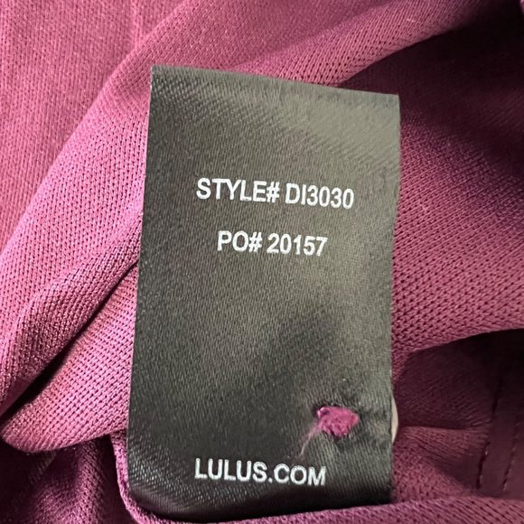 Lulus Felicity Backless Lace Skater Dress Plum Purple size Large - Picture 15 of 16